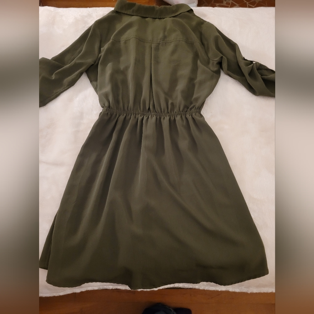 Bebop army green dress